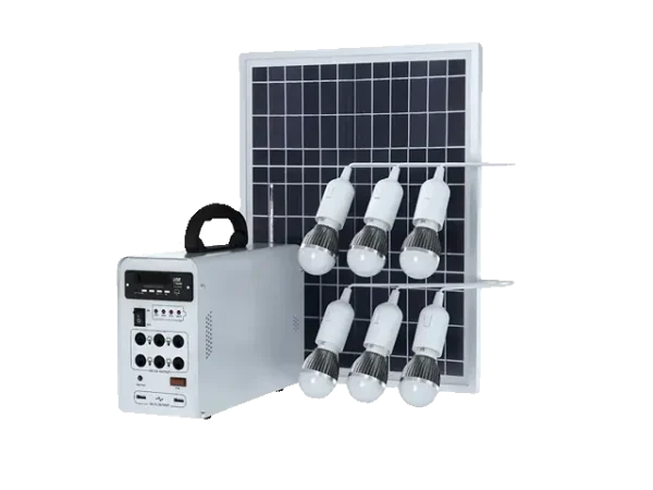 Solar Lighting Kit 30w Panel 6 X 3w Led Bulbs